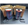 Image 2 : Lot of 2 Viabrico 100FT Spools of 22awg 4PIN Wire for LED/RGB/Cars/Interior and Outdoor Use - New