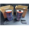 Image 2 : Lot of 2 Viabrico 100FT Spools of 22awg 4PIN Wire for LED/RGB/Cars/Interior and Outdoor Use - New