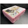 Image 4 : 1 Metal Cash Box/Money Lock Box with Key - Pink - Portable Money Box - New Sealed