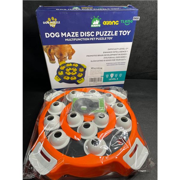 1 Dog Puzzle Disc Puzzle Toy/Slow Feeder Dog Toy - Improve Dog's Intelligence/Brain Development