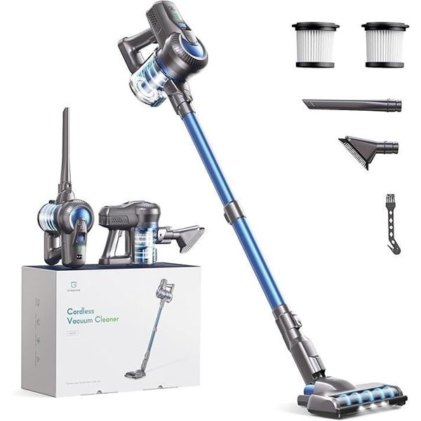 Greenote Cordless Vacuum Cleaner (GSC50) 6-in-1 Lightweight 200W 22Kpa Stick Vacuum Cleaner - NEW