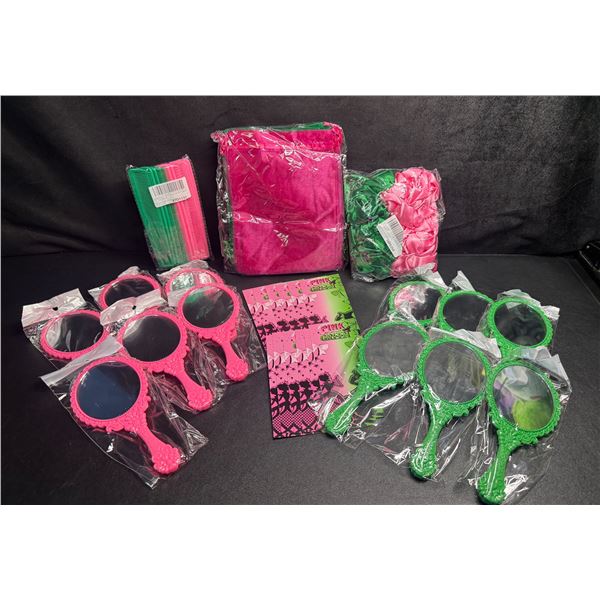 Wicked Themed Pink and Green Kids Costume/Party Favour Set Over 30PCS! - New