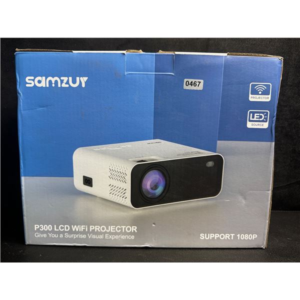 Samzuy P300 LCD Wifi Projector 1080p HD - New