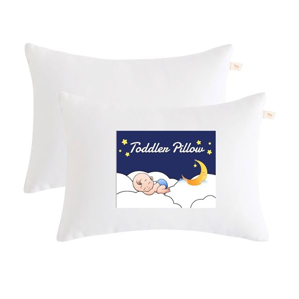2-Pack of 13x18" Down Alternative Toddler Pillows - New