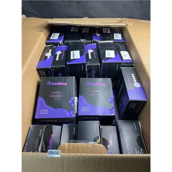 Box of 36 LalaWing Strapless Adhesive Bras for Women - Brand New