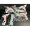 Image 1 : Lot of 4 Mini Hot Glue Guns (20W) with Glue Sticks - Multi-Purpose Glue Guns - New