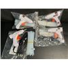 Image 1 : Lot of 4 Mini Hot Glue Guns (20W) with Glue Sticks - Multi-Purpose Glue Guns - New