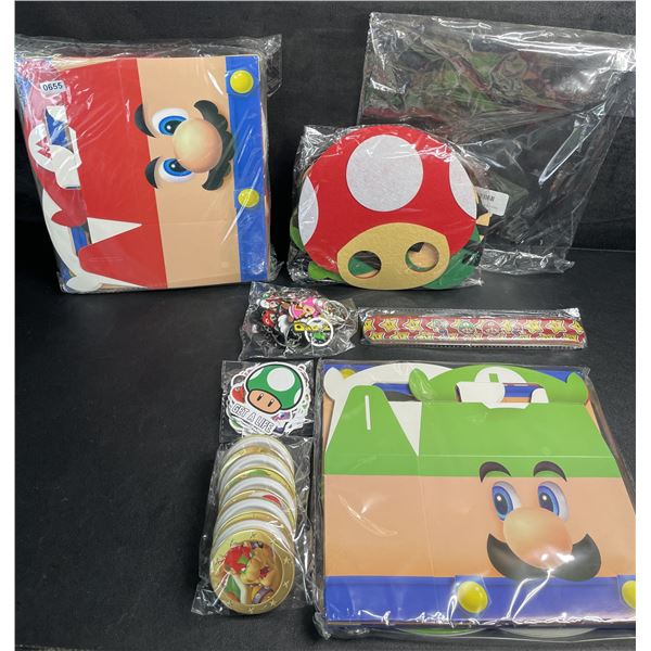 2 Packs of Super Mario Bros. Themed Party Favors (100PCs Each) Assorted Party Favors - New