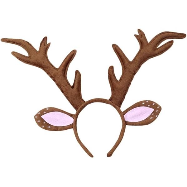 Lot of 6 Antler/Reindeer Elk Headbands for Hair/Costume Accessories - New