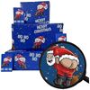 Image 1 : 4 Packs of Funny Mooning Santa Christmas Wrapping Paper Sheets (2 Sheets/Gift Tags Each) - New