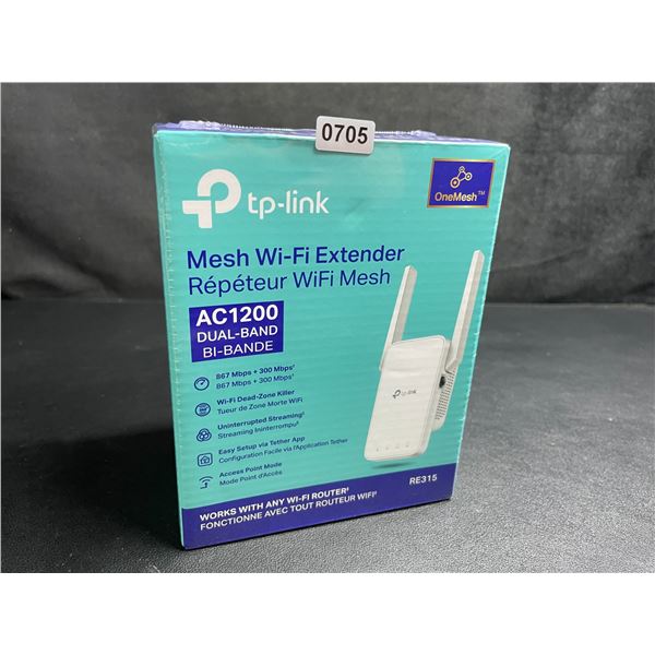 TP-Link AC1200 Mesh Wi-Fi Extender/WiFi Booster - Works with Any WiFi Router - New Sealed!