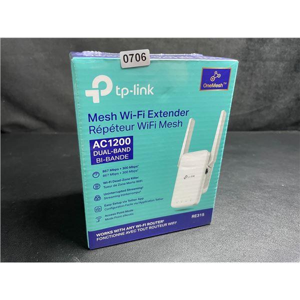 TP-Link AC1200 Mesh Wi-Fi Extender/WiFi Booster - Works with Any WiFi Router - New Sealed!