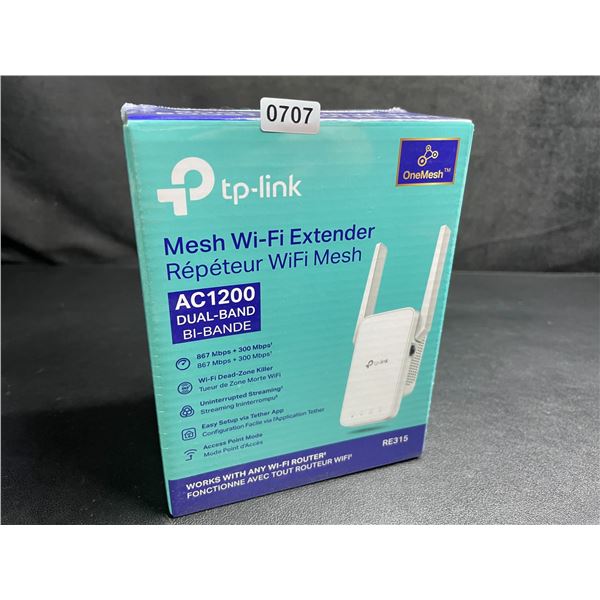 TP-Link AC1200 Mesh Wi-Fi Extender/WiFi Booster - Works with Any WiFi Router - New Sealed!