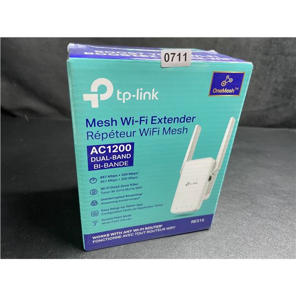 TP-Link AC1200 Mesh Wi-Fi Extender/WiFi Booster - Works with Any WiFi Router - New Sealed!