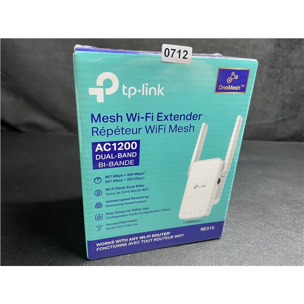TP-Link AC1200 Mesh Wi-Fi Extender/WiFi Booster - Works with Any WiFi Router - New Sealed!