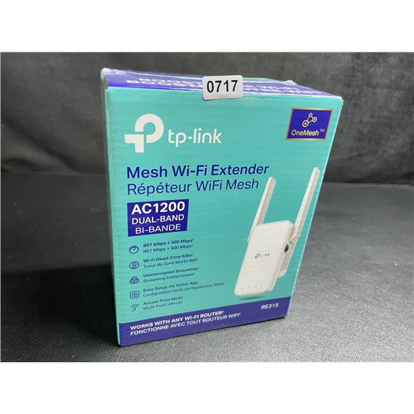 TP-Link AC1200 Mesh Wi-Fi Extender/WiFi Booster - Works with Any WiFi Router - New Sealed!