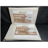 Image 2 : 2 Packs of Large Multipurpose Packing Paper (50 Sheets Each) 31" x 21.5" Size Sheets - New