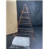 Image 3 : Morigem 4-Tier Pyramid Jewelry Organizer/Jewelry Tower with White Tray - Rose Gold - New