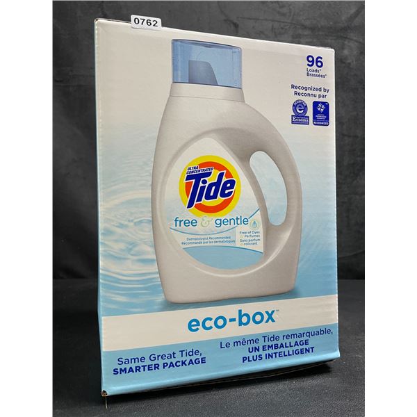 Tide Ultra Concentrated Free & Gentle Eco-Box Liquid Laundry Detergent - 3.1L/96 Loads - New