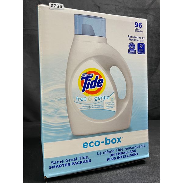 Tide Ultra Concentrated Free & Gentle Eco-Box Liquid Laundry Detergent - 3.1L/96 Loads - New