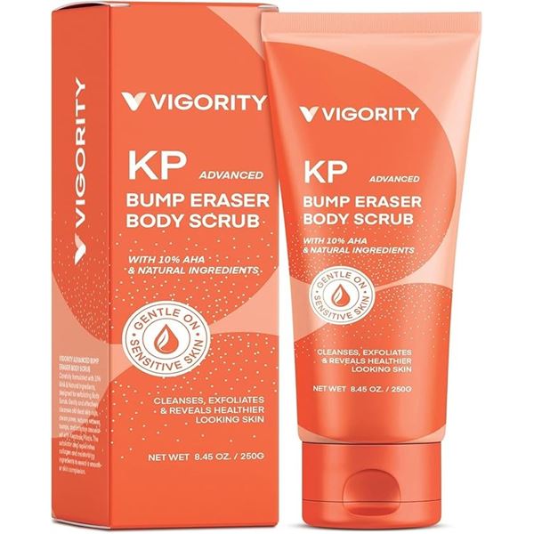3 Boxes of Vigority KP Advanced Bump Eraser Body Scrubs - Cleanses/Exfoliates Skin - New Sealed