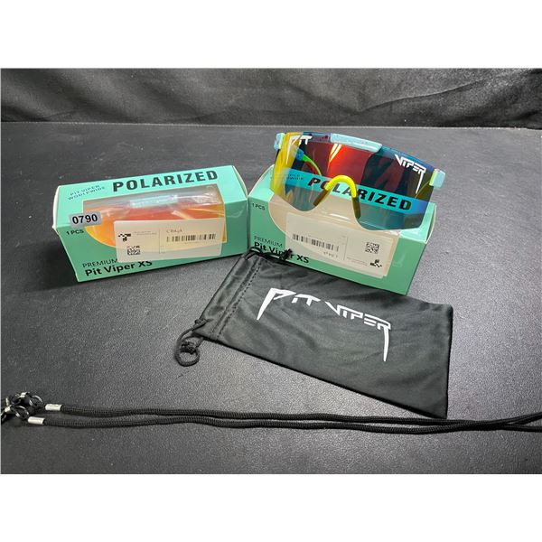 2 Pairs of Kids/Youth Pit Viper Polarized Sunglasses (For Ages 2-6yrs) - New