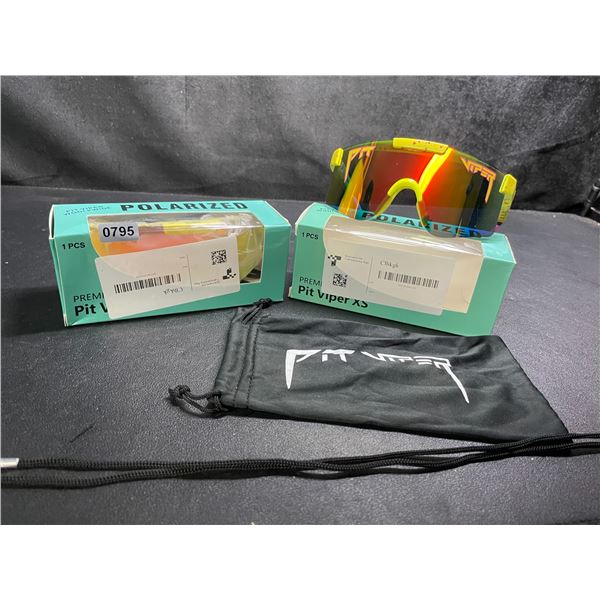 2 Pairs of Kids/Youth Pit Viper Polarized Sunglasses (For Ages 2-6yrs) - New