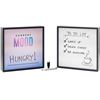 Image 4 : Amped and CO Poster Lightbox with Whiteboard Insert and Changeable Funny Inserts -  New