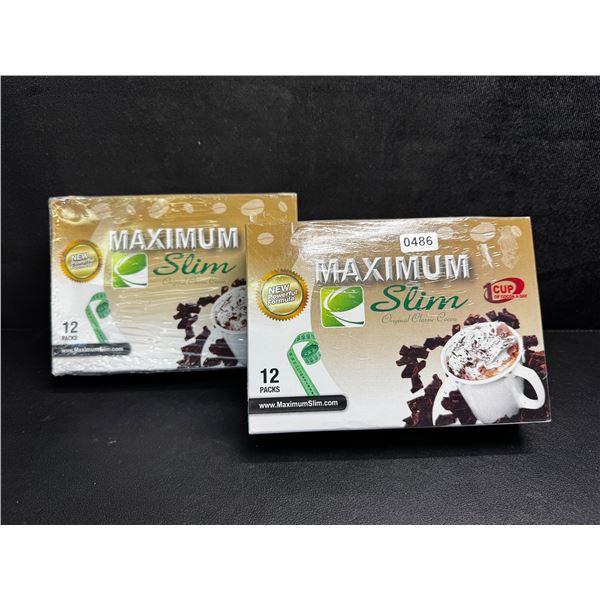Lot of 2 Maximum Slim Premium Espresso Coffee - Promotes Fat Burning/Energy & Focus - New