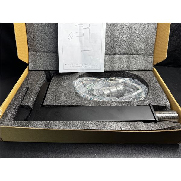 Kenes Bath and Kitchen Single Lever Basin/SInk Faucet with Hardware - Black - New