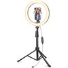 Image 1 : Ubeesize 12" Dimmable Ring Light and Tripod Stand - New