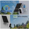 Image 2 : LaxiHub 3MP Outdoor WiFi Battery Security Camera Kit with Solar Panel (W2 Kit1) - New Sealed!