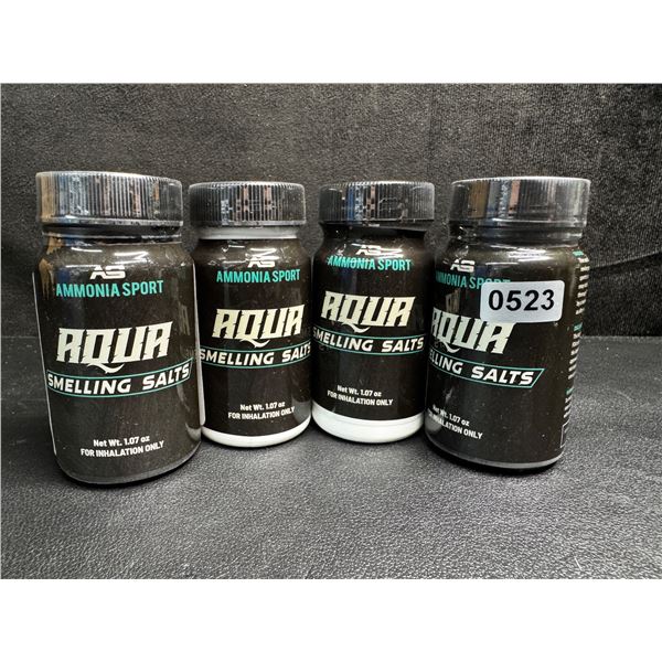 Lot of 4 Ammonia Sport Smelling Salts for Gym/Waking Up/Mental Alertness - New