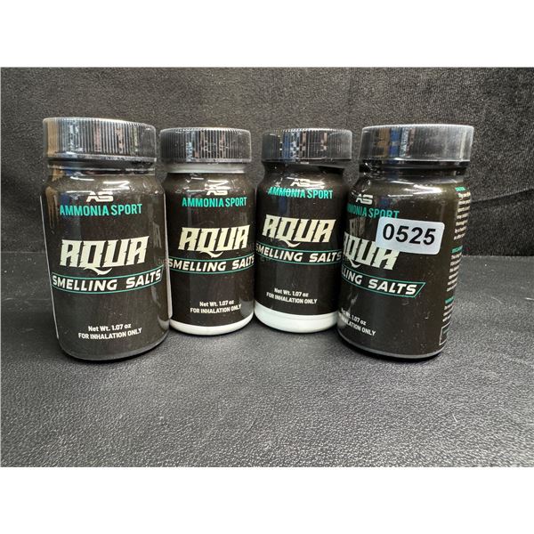 Lot of 4 Ammonia Sport Smelling Salts for Gym/Waking Up/Mental Alertness - New