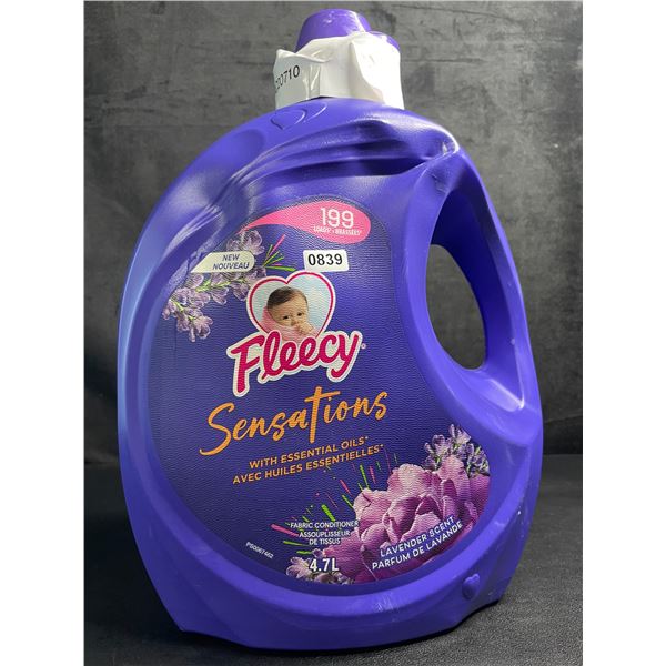 Fleecy Sensations Liquid Fabric Softener (199 Loads) 4.7L Jug - Lavender Scent - New