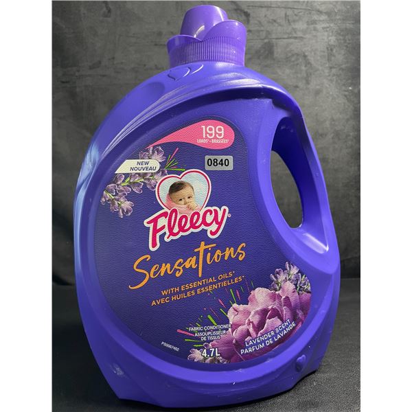 Fleecy Sensations Liquid Fabric Softener (199 Loads) 4.7L Jug - Lavender Scent - New