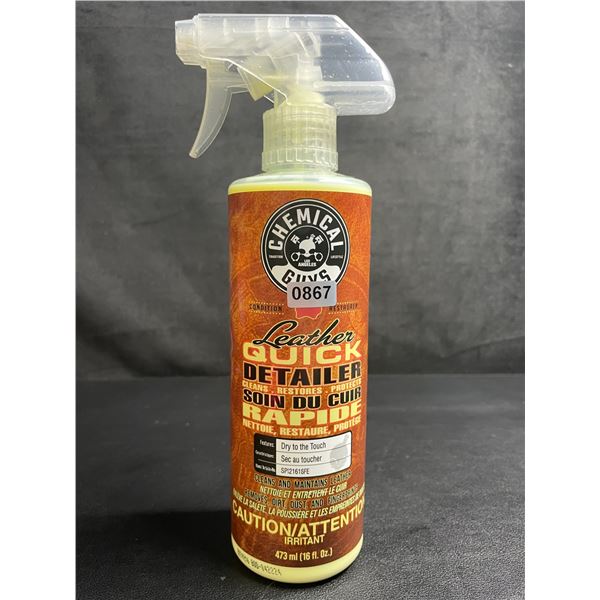 Chemical Guys Leather Quick Detailer (473ml Bottle) Cleans, Restores, and Protects Leather - New