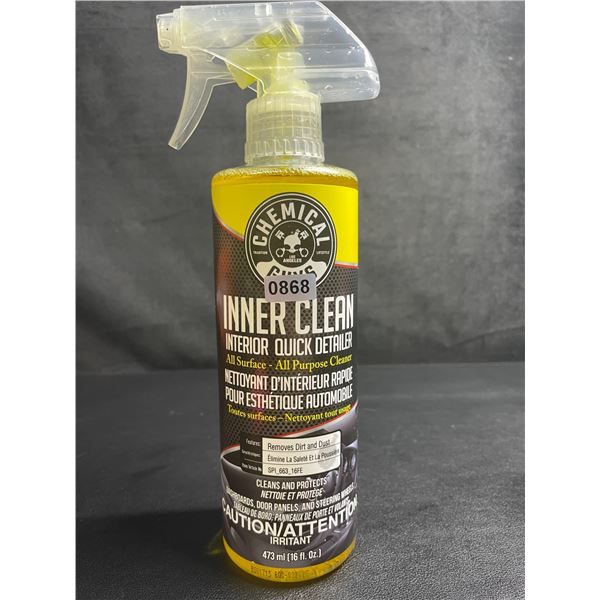 Chemical Guys Inner Clean Interior Quick Detailer (473ml) All-Surface Cleaner for Vehicles - New