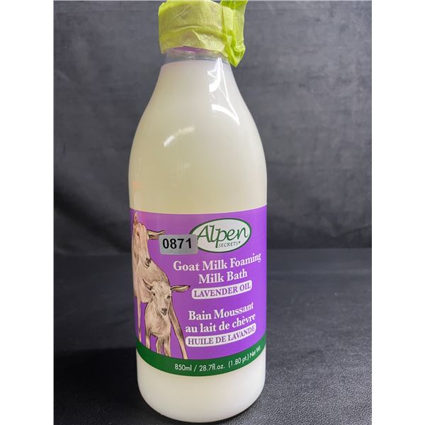 Alpen Secrets Goat Milk Foaming Milk Bath with Lavender Oil (850ml) - New