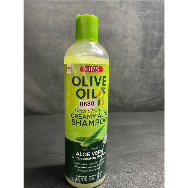 ORS Olive Oil Deep Cleansing Creamy Aloe Shampoo (370ml) Infused with Aloe Vera for Moisture - New
