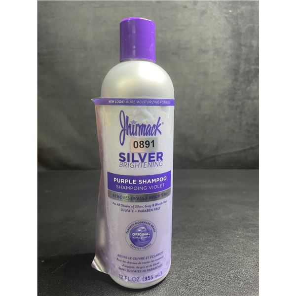 Jhirmack Silver Brightening Purple Shampoo (355ml) Removes Brass + Brightens - New