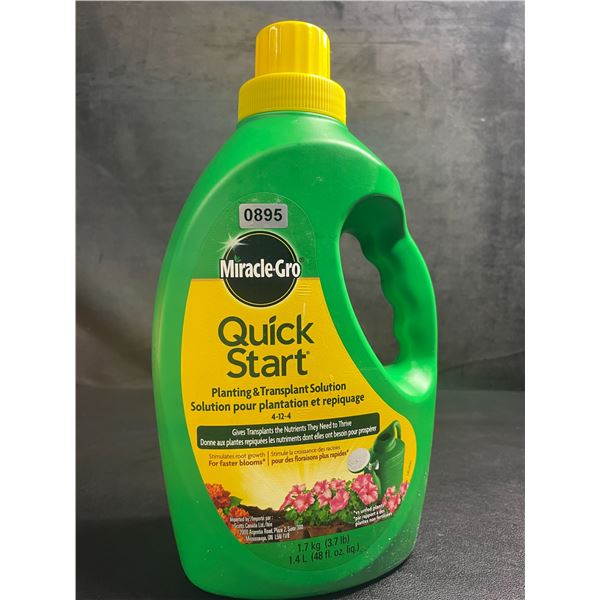 1 Jug of MiracleGro Quick Start Planting & Transplant Solution (1.7kg) - New