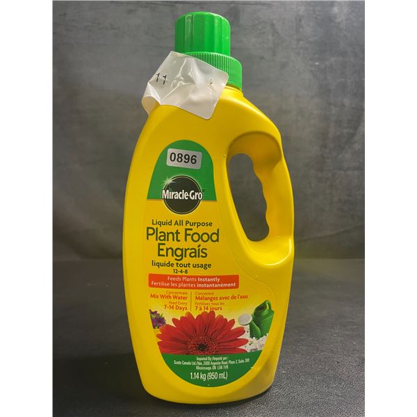 1 Jug of MiracleGro Liquid All-Purpose Plant Food (1.14kg) - New
