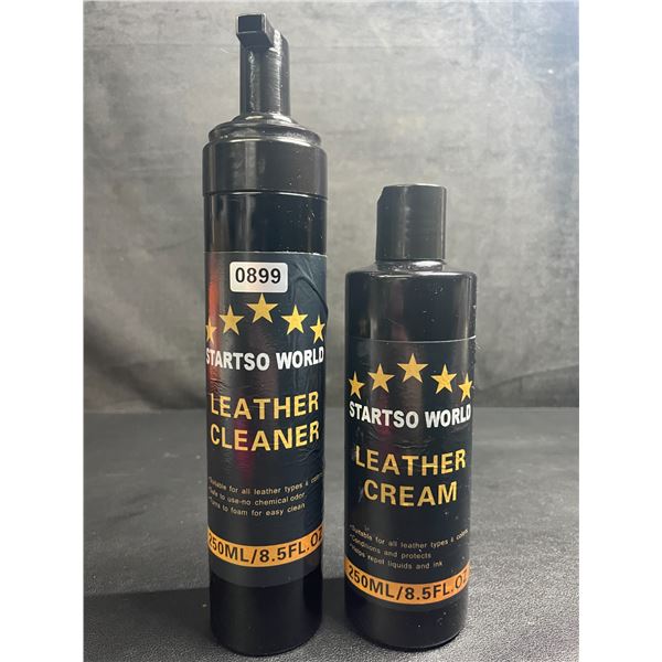 STARTSO WORLD Leather Cleaner & Leather Cream (250ml Each) - New