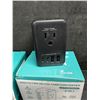 Image 5 : 2 220V to 110V AC Voltage Converters 6-in-1 Travel Adapter Plug w/ USB-C & USB-A Ports - New