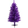 Image 1 : 3FT Artificial Purple Christmas Tree - Easy Assembly with Included Leg Stand Base - New