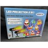 Image 3 : 1 LED Outdoor Motion Projector Light - Includes 18 Changeable Holiday Slides/Designs - New!
