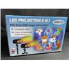 Image 4 : 1 LED Outdoor Motion Projector Light - Includes 18 Changeable Holiday Slides/Designs - New!
