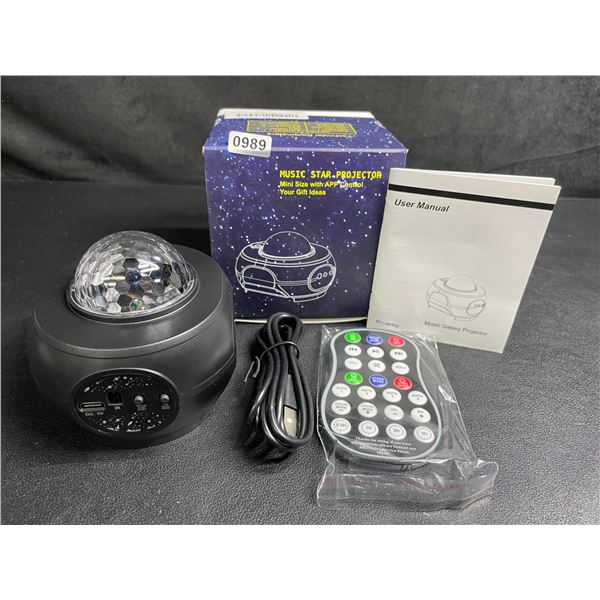 1 Galaxy Star Projector/Music Star Projector Night Light with App Control/Remote Control - New