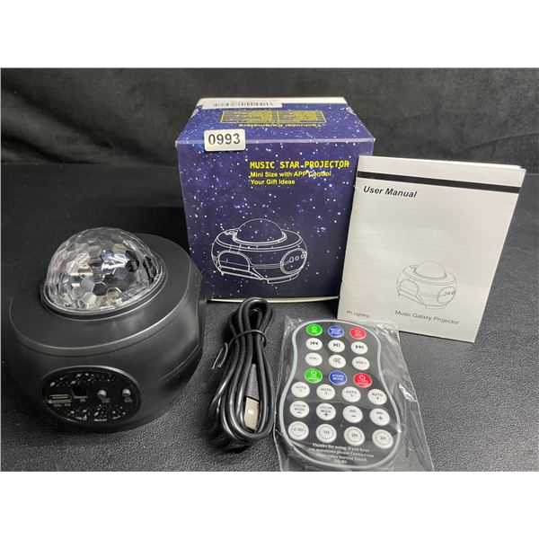 1 Galaxy Star Projector/Music Star Projector Night Light with App Control/Remote Control - New
